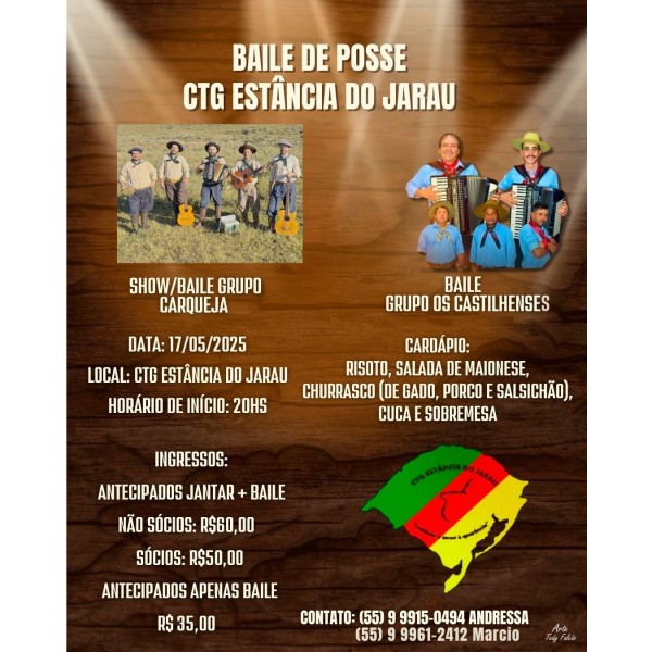 Baile de Posse CTG Estância do Jarau