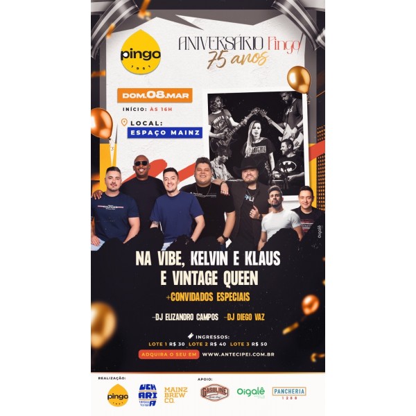 Bar do Pingo 75° Aniversário