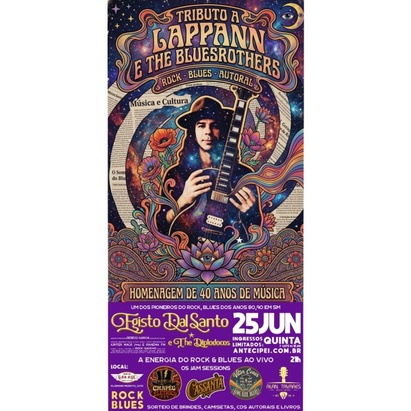 TRIBUTO A LAPPAN E THE BLUESROTHERS - 25 DE JUNHO - QUINTA FEIRA