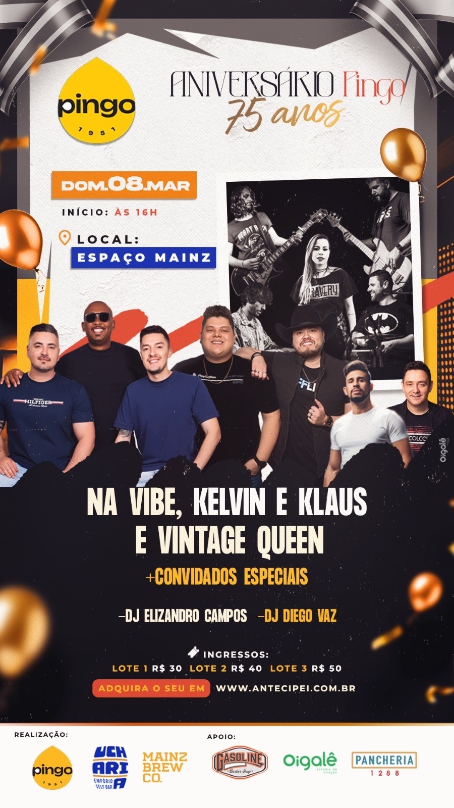 Bar do Pingo 75° Aniversário